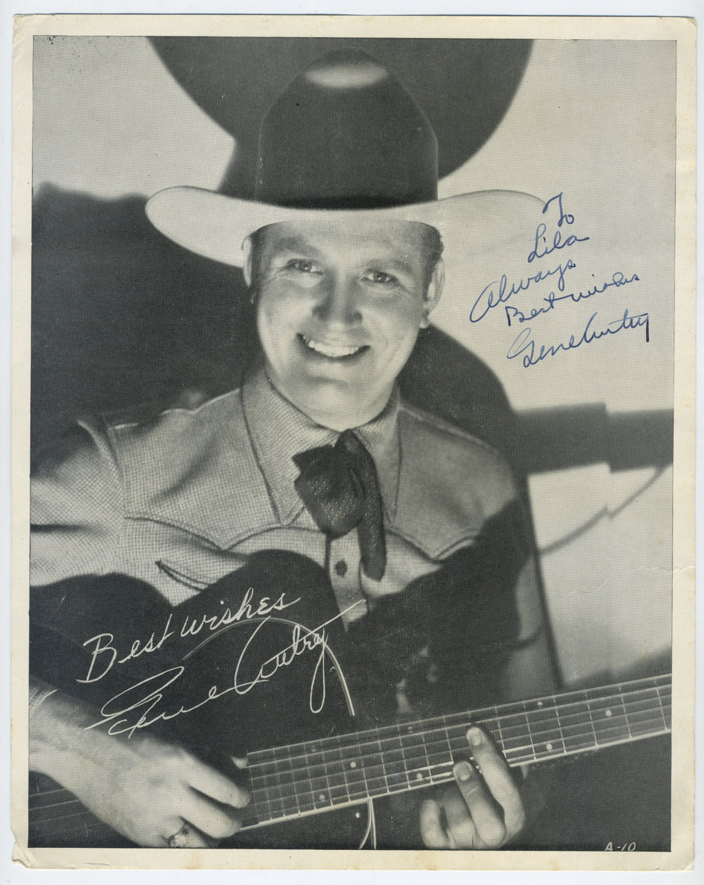 GENE AUTRY signed autographed photo COA Hologram main image 0