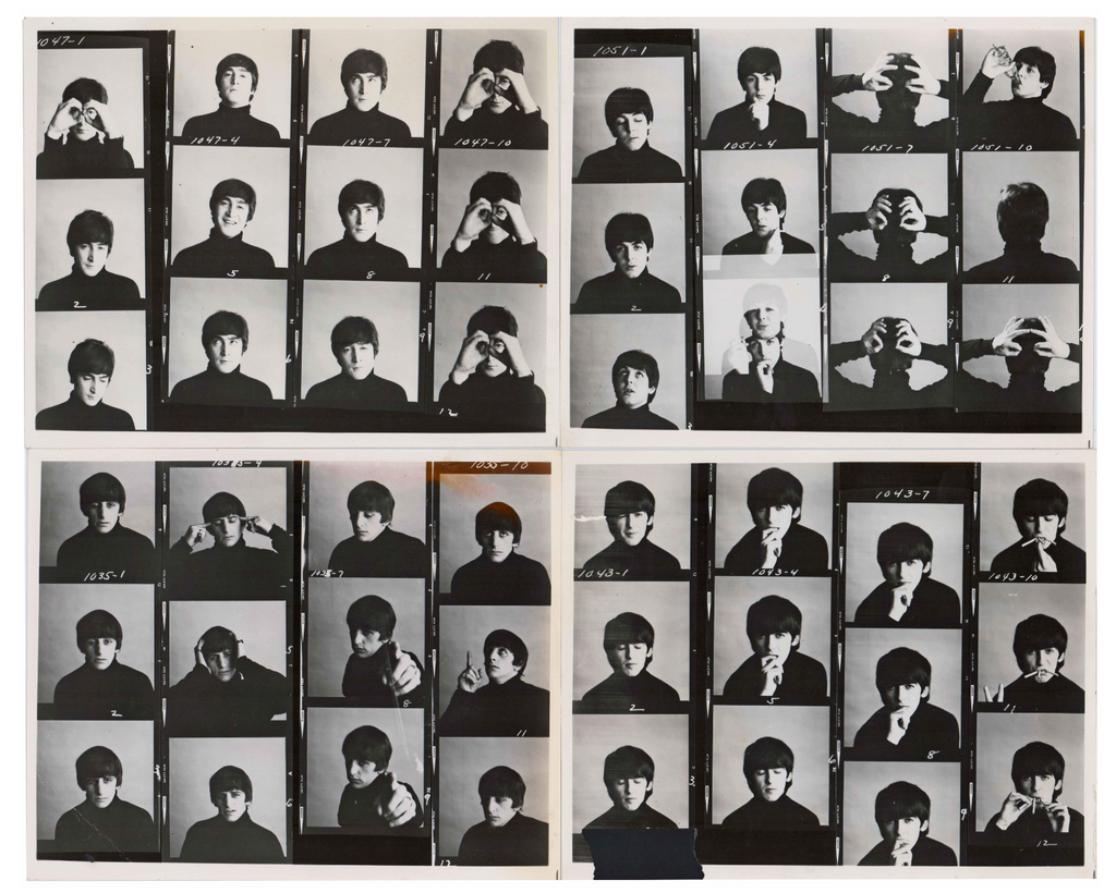 The Beatles] Contact Sheets for A Hard Day's Night (4