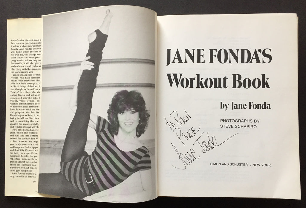 Jane Fonda's Workout Book Jane Fonda's Fitness Walkout Fonda, Jane. (b. 1937) Jane Fonda's Workout Book - SIGNED