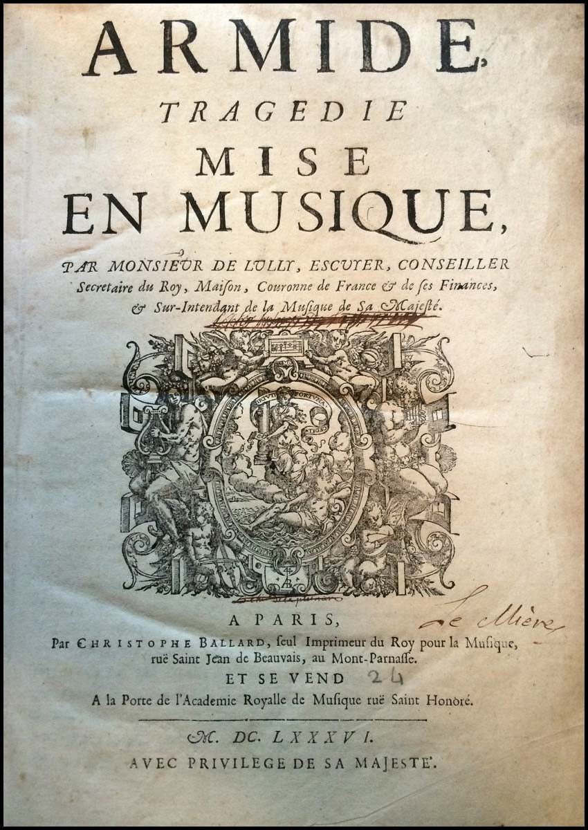 Lully Jean Baptiste 1632 1687 Armide Tragedie Mise En Musique LW lully-jean-baptiste-1632-1687-armide-tragedie-mise-en-musique-lw