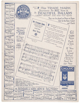 Roosevelt, Franklin D. (1882–1945) [Powell, Dick. 1904–1963)] "The Road is Open Again" - Signed Sheet Music