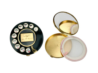 Schiaparelli, Elsa. (1890–1973) [Dalí, Salvador. (1904–1989)] Telephone Dial Powder Compact, ca. 1950s