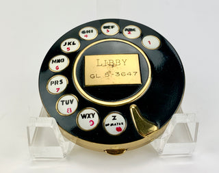Schiaparelli, Elsa. (1890–1973) [Dalí, Salvador. (1904–1989)] Telephone Dial Powder Compact, ca. 1950s