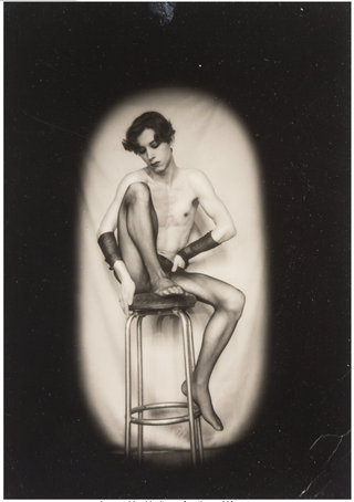 Molinier, Pierre. (1900-1976) Portrait of Luciano Castelli, 1974