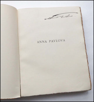 [Dance] [Pavlova, Anna. (1881-1931)] Svétlov [Svétlow], V[alerien]. Anna Pavlova - SIGNED BY PAVLOVA