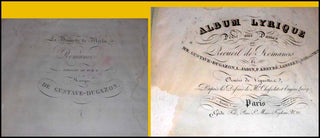 [Illustrated Music] Gustave-Dugazon, L.Jadin, Kreube, Lambert, Romagnesi Album Lyrique: 10492