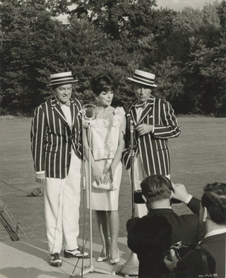 Hope, Bob. (1903–2003) & Crosby, Bing. (1903-1977) & Collins, Joan. (b. 1933) Three Press Photographs from "The Road to Hong Kong"
