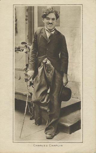 Chaplin, Charles. (1889-1977) Vintage Postcard Photograph