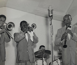[American Jazz Festival, Newport, Rhode Island, 1957] Armstrong, Louis. (1901-1971) & Brubeck, Dave. (1920-2012) & Fitzgerald, Ella. (1917-1996). & Holiday, Billie. (1915–1959) etc Original Photographs of Legendary Jazz musicians in Performance.