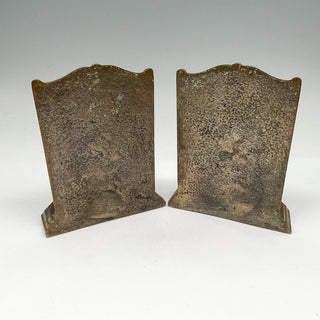 [Bookends] [Library] Pair of Vintage Brass Library Bookends