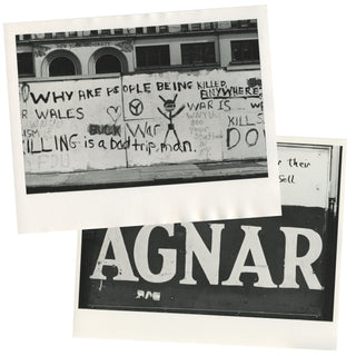 [Vietnam War] Gahr, David. (1922–2008) Original Photographs of Vietnam War Protest Graffiti