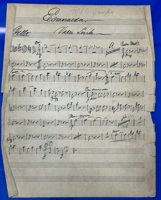 Drigo, Riccardo. (1846 - 1930) [Petipa, Marius. (1818 - 1910)] "Esmeralda. Valse Lente" - Autograph Musical Manuscript