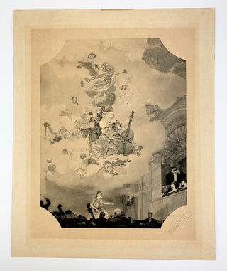 [Music Iconography] Barbotin, William. (1861 - 1931) "La Musique" - Signed dryoint engraving