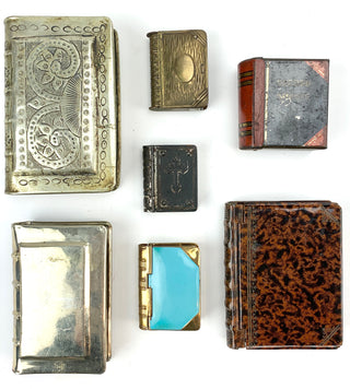 [Book Box] Collection of Antique Book Form Boxes