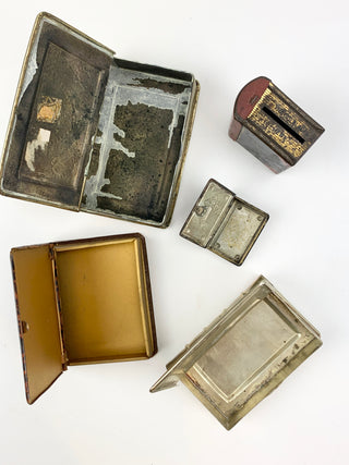 [Book Box] Collection of Antique Book Form Boxes