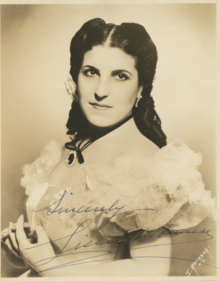 Albanese, Licia. (1909–2014) Signed Costume Photograph