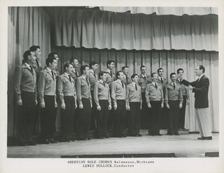 [American Male Chorus (1947–1954)] [Bullock, Lewis. (1910–2006)] Photograph Signed by Eleven Chorus Members