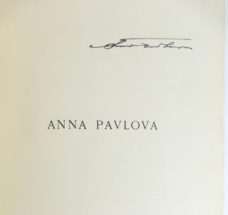[Pavlova, Anna. (1881-1931)] Svétlov [Svétlow], V[alerien]. "Anna Pavlova" - SIGNED BY PAVLOVA