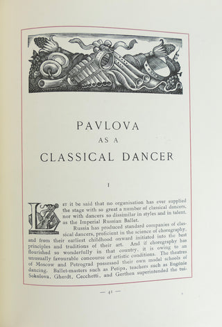 [Pavlova, Anna. (1881-1931)] Svétlov [Svétlow], V[alerien]. "Anna Pavlova" - SIGNED BY PAVLOVA