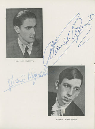Wayenberg, Daniel. (b. 1929) & Argenta, Ataúlfo. (1913–1958) Signed Concert Programs