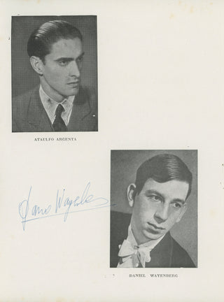 Wayenberg, Daniel. (b. 1929) & Argenta, Ataúlfo. (1913–1958) Signed Concert Programs