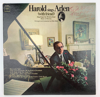 Arlen, Harold. (1905–1986) "Harold sings Arlen (with friend)" - LP Signed and Inscribed to his Doctor