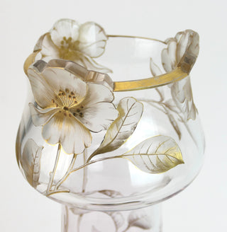 [Art Nouveau Glass] Unusual Art Nouveau Vase, ca. 1900
