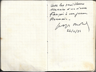 [Autograph Album] [Various] Mainardi, Enrico. (1897–1976) Autograph Album including Music, Literary, Political etc. Autographs, mostly French & Romanian