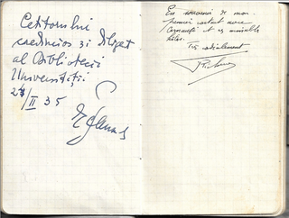 [Autograph Album] [Various] Mainardi, Enrico. (1897–1976) Autograph Album including Music, Literary, Political etc. Autographs, mostly French & Romanian