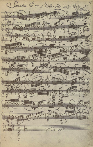 [Bach, J.S. (1685-1750)] Ricci, Ruggiero. (1918–2012) "Sei solo a violino" - EX-RICCI