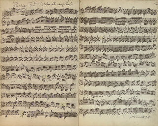 [Bach, J.S. (1685-1750)] Ricci, Ruggiero. (1918–2012) "Sei solo a violino" - EX-RICCI