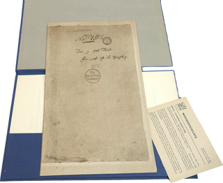 Bach, Johann Sebastian. (1685–1750) Herr, gehe nicht ins Gericht (BWV 105) - Facsimile of the Autograph Score