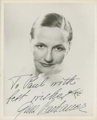 Bachauer, Gina. (1913–1976) Signed Portrait Photograph