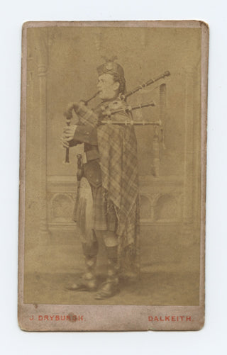 [Bagpipes] Carte de Visite Photograph