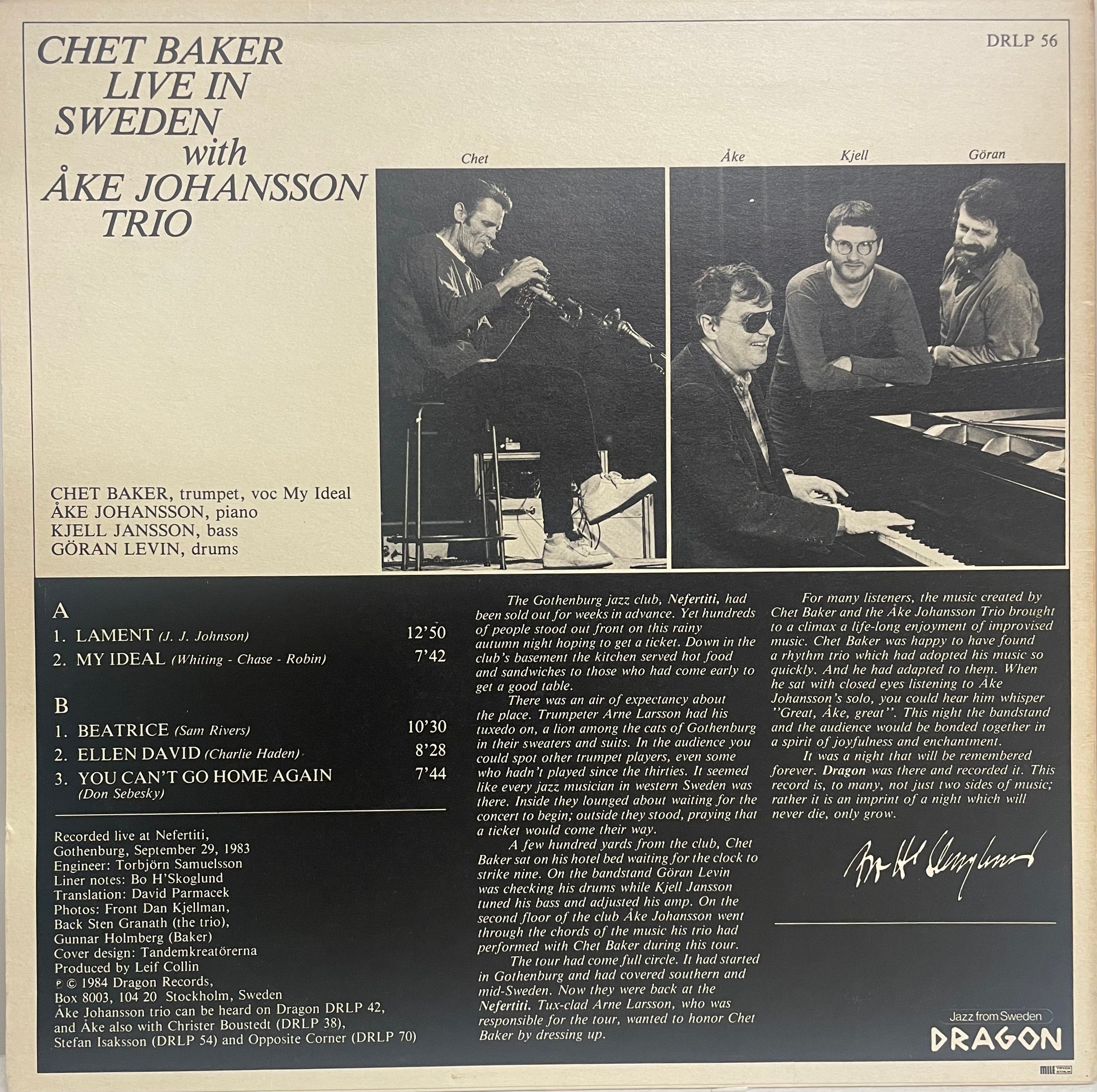 Baker, Chet. (1929-1988) 
