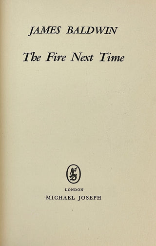 Baldwin, James. (1924 - 1987) [Pakay, Sedat. (1945–2016)] "The Fire Next Time"