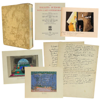 [Ballets Suedois] Leger, Fernand. (1881–1955) & de Maré, Rolf. (1888 - 1964) Les Ballets Suedois dans l'Art Contemporain - WITH AUTOGRAPH MANUSCRIPT BY LEGER