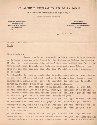 [Ballets Suedois] Leger, Fernand. (1881–1955) & de Maré, Rolf. (1888 - 1964) Les Ballets Suedois dans l'Art Contemporain - WITH AUTOGRAPH MANUSCRIPT BY LEGER