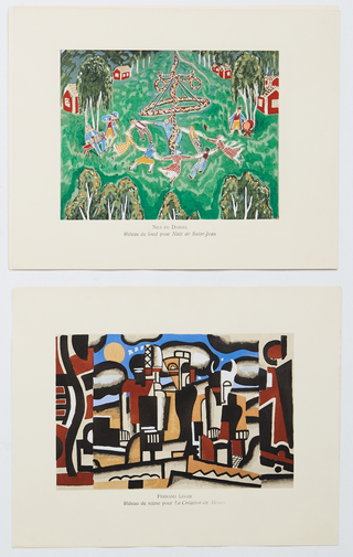 [Ballets Suedois] Leger, Fernand. (1881–1955) & de Maré, Rolf. (1888 - 1964) Les Ballets Suedois dans l'Art Contemporain - WITH AUTOGRAPH MANUSCRIPT BY LEGER