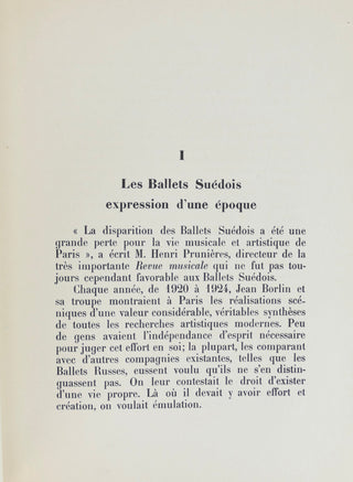 [Ballets Suedois] Leger, Fernand. (1881–1955) & de Maré, Rolf. (1888 - 1964) Les Ballets Suedois dans l'Art Contemporain - WITH AUTOGRAPH MANUSCRIPT BY LEGER