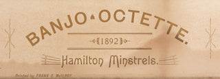 [Minstrelsy] Banjo-Octette - 1892 Minstrel Photograph