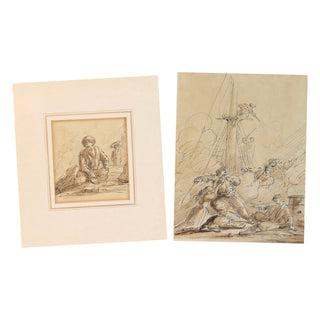 Barker, Thomas. [or "Barker of Bath"] (1769-1847) Two Original Drawings