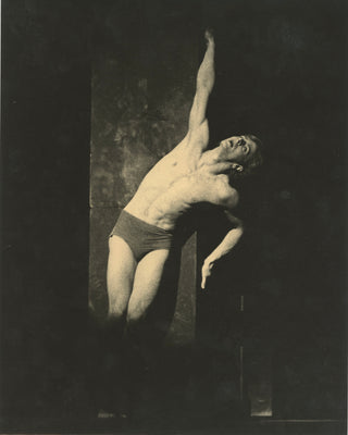 Baryshnikov, Mikhail. (b. 1948) [Troyanovsky, Lia.] Original Photograph in NYCB Production of "Prodigal Son," 1978