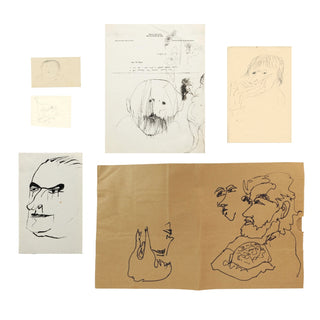 Baskin, Leonard. (1922–2000) Misc. Group of Drawings including of Lyndon Johnson