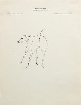 Baskin, Leonard. (1922–2000) Dog - Original Drawing, ca. 1960