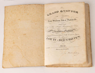 Beethoven, van Ludwig. (1770-1827) [Fröhlich, Friedrich Theodor. (1803 - 1836)] Streichquartett Op. 127. Partitur - FIRST EDITION, EX-Friedrich Theodor Fröhlich