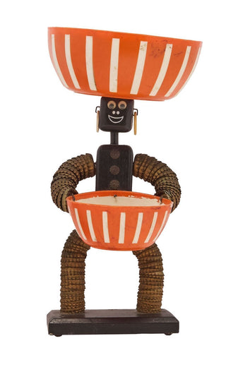 [Belafonte, Harry. (1927 - 2023)] Black Americana Folk Art Bowl Figure, ca. 1940 [HARRY BELAFONTE COLLECTION]