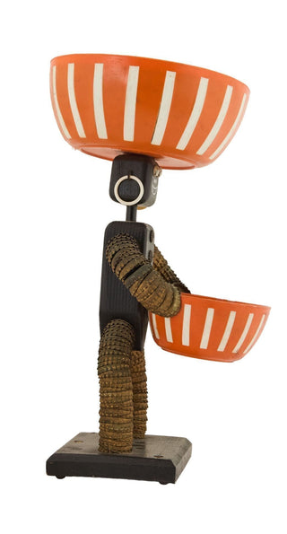 [Belafonte, Harry. (1927 - 2023)] Black Americana Folk Art Bowl Figure, ca. 1940 [HARRY BELAFONTE COLLECTION]