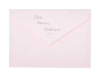 Mirren, Helen. (b. 1945)[Bennett, Tony. (1926-2023)] Original Drawing and Card from Mirren to Bennett