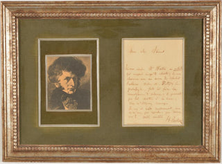 Berlioz, Hector. (1803–1869) Autograph Letter of Recommendation for François Wartel